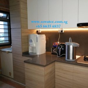 Direct pipe in table top water dispenser (46)