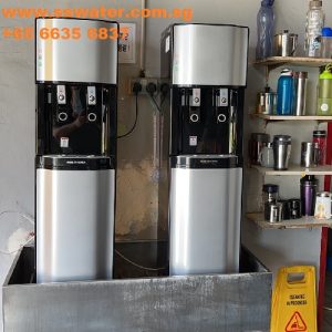 Floor standing direct pipe in water dispenser
