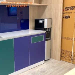 Floor standing direct pipe in water dispenser