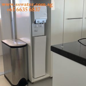 Floor standing direct pipe in water dispe