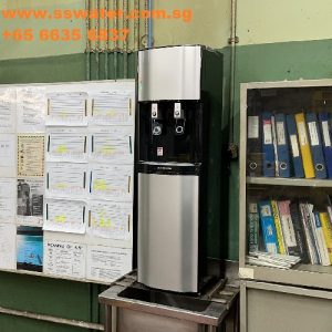 Floor standing direct pipe in water dispenser