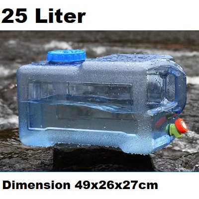 25L Water Bucket Storage Barrel Container / Car Load Water Storage